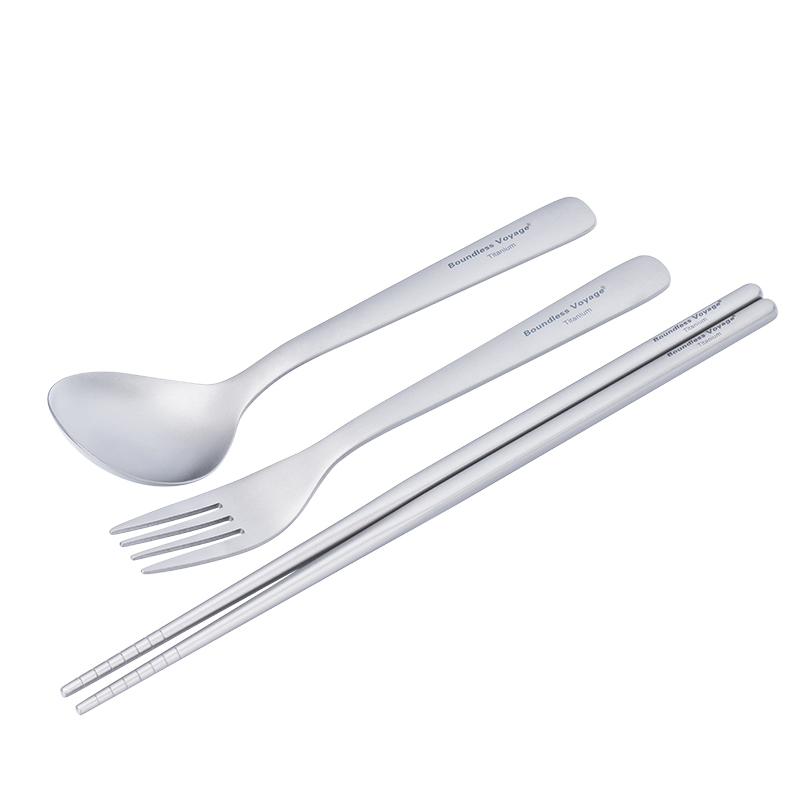 Camping Cooking Cutlery Set - 바운드리스 보야지 초경량 티타늄 조리 세트