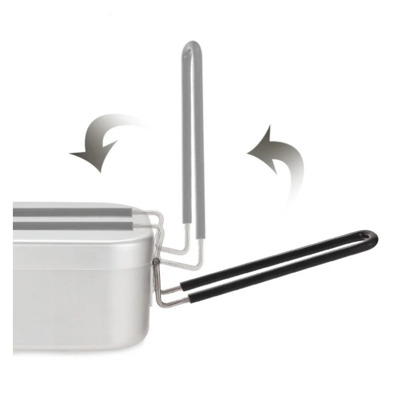 Camping Outdoor Cooking Table - 800/1400ML 알루미늄 도시락 상자 여행 캠핑