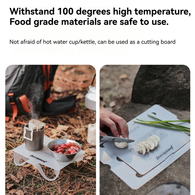 Camping Cooking And Dining Set - 야외용 PP 보드 접이식 테이블 캠핑용
