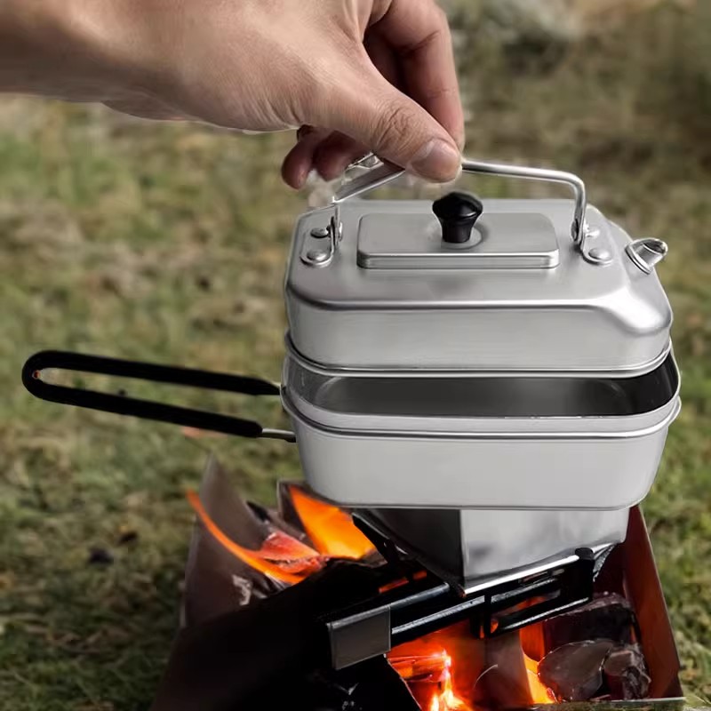 Camping Cooking Tool Set - 초경량 휴대용 피크닉 캠핑 관광 주전자,