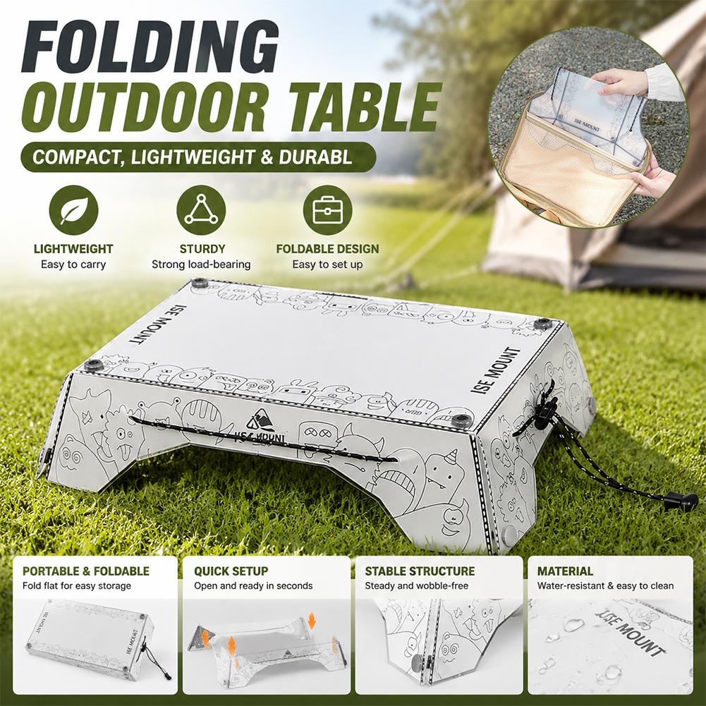 Camping Outdoor Cooking Table - 휴대용 다기능 접이식 캠핑 테이블 PP