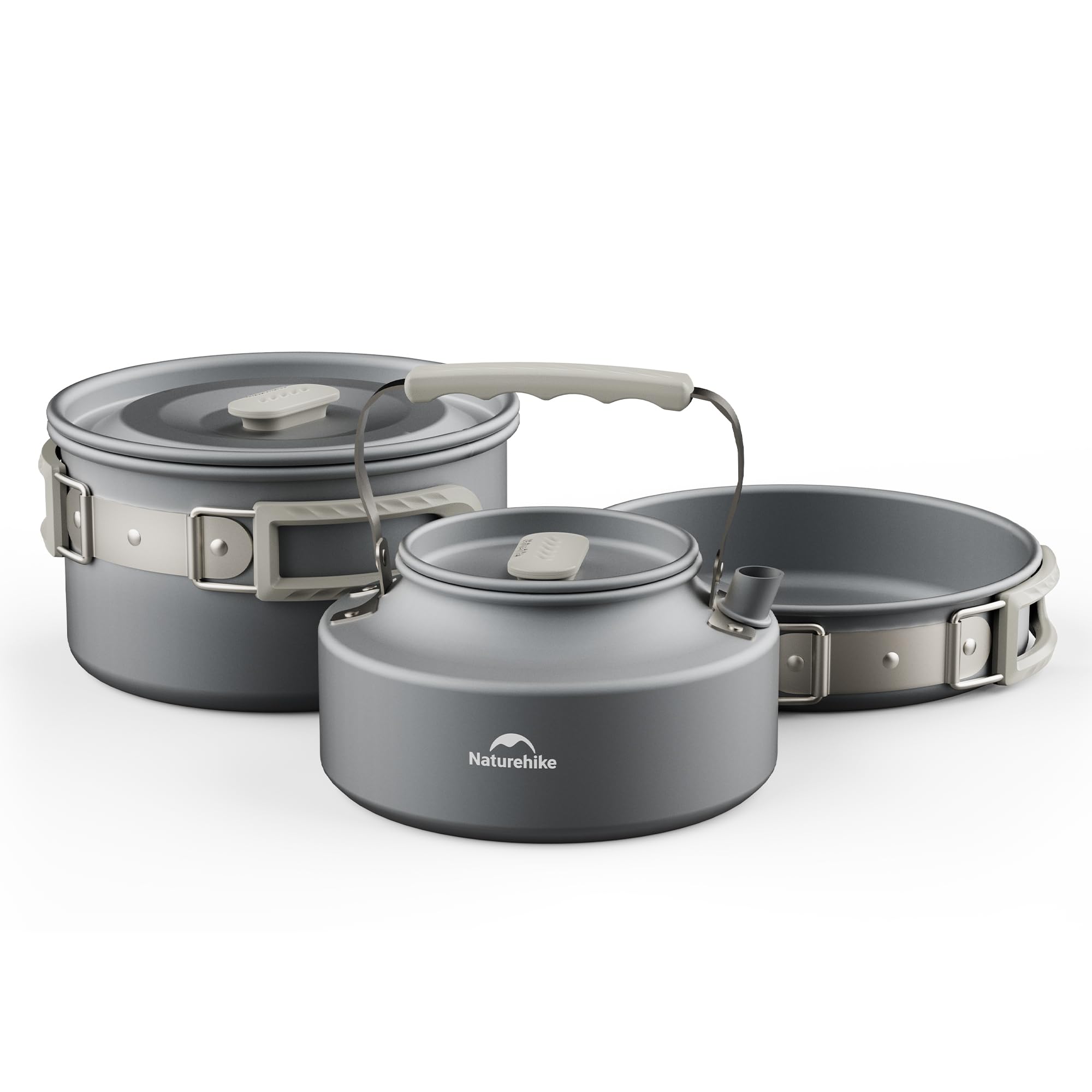 Camping Cooking Set Large - 네이처하이크 캠핑 수프 냄비 뚜껑 포함