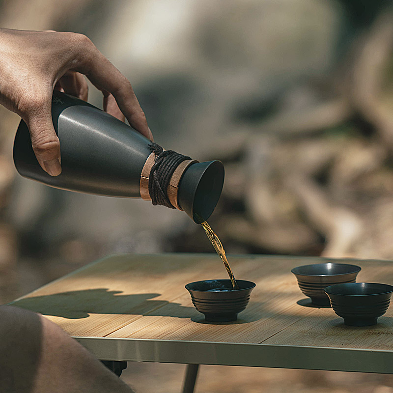 Camping Cooking Set With Bag - 야외 캠핑 와인 세트 ALOCS 휴대용