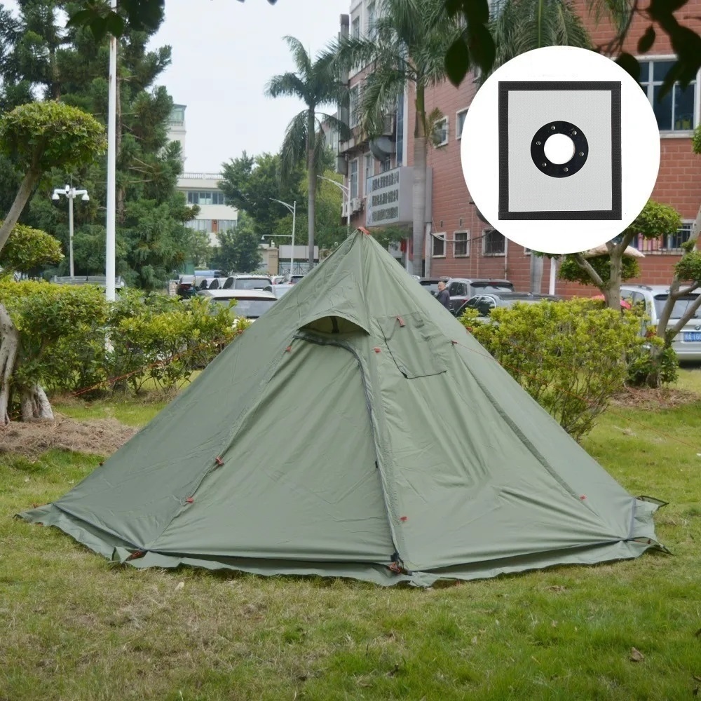 Camping Cooking Snow - 스노우 스커트가있는 새로운 피라미드 텐트 요리를위한