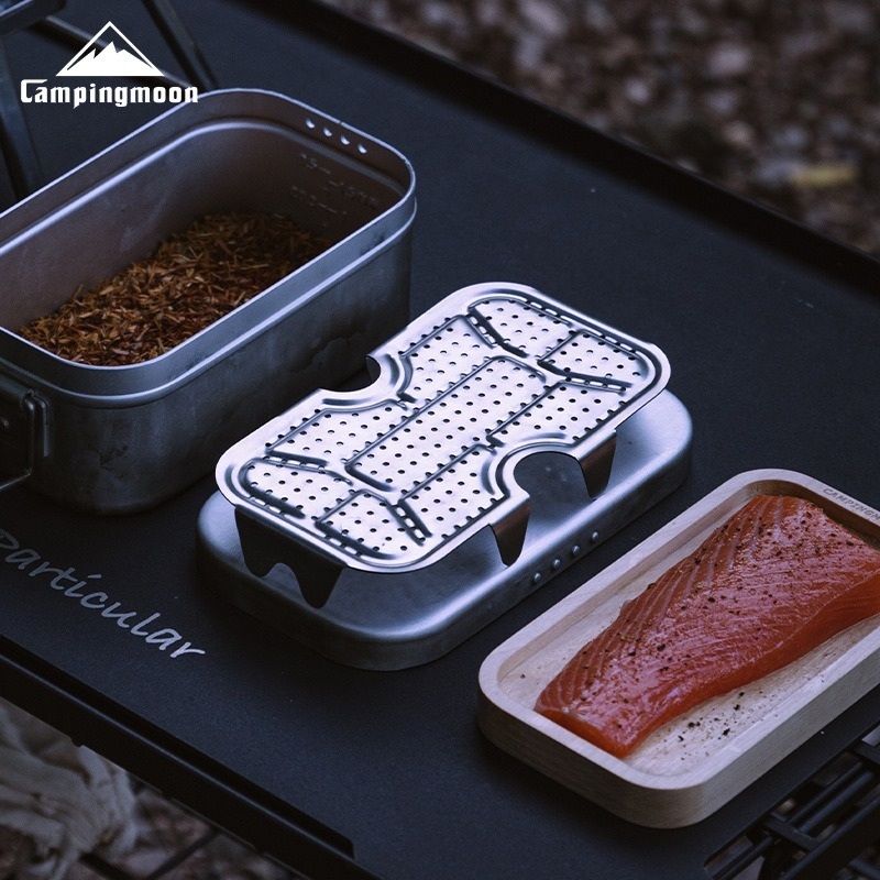 Camping Cooking And Eating - CAMPINGMOON 야외 캠핑 알루미늄 도시락 바닥