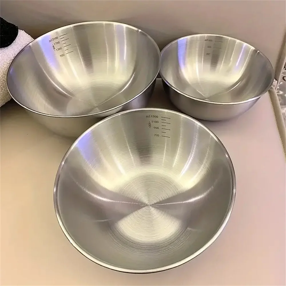 Camping Cooking Tool Set - 1-3 스테인리스 스틸 볼 세트(저울 포함)