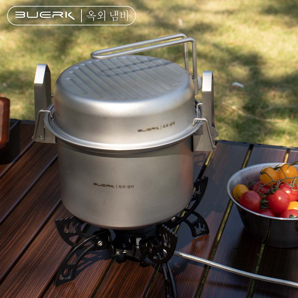 Camping Cooking Set Large - BUERK 캠핑 요리 냄비 다기능 304