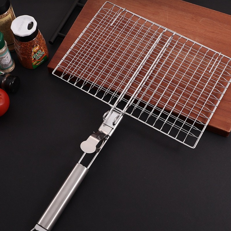 Camping Cooking Portable - 1세트 바베큐 그릴망 BBQ 메쉬 핸들