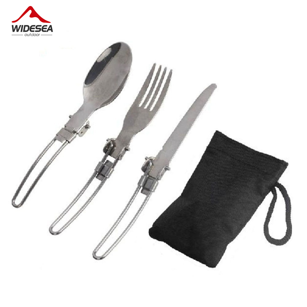 Camping Cooking Cutlery Set - 3 개 1 세트 휴대용 야외