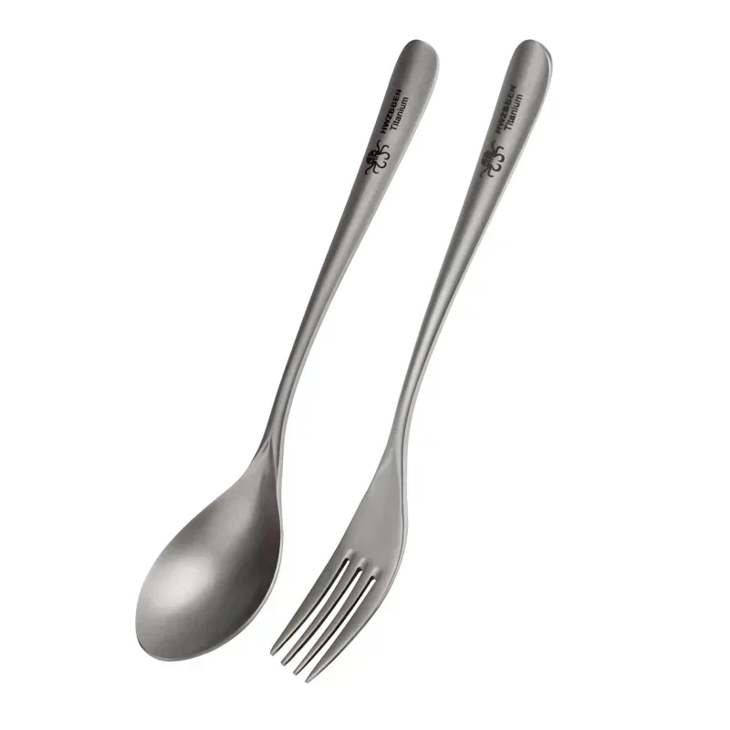 Camping Cooking Cutlery Set - HWZBBEN 티타늄 야외 캠핑 식기 젓가락