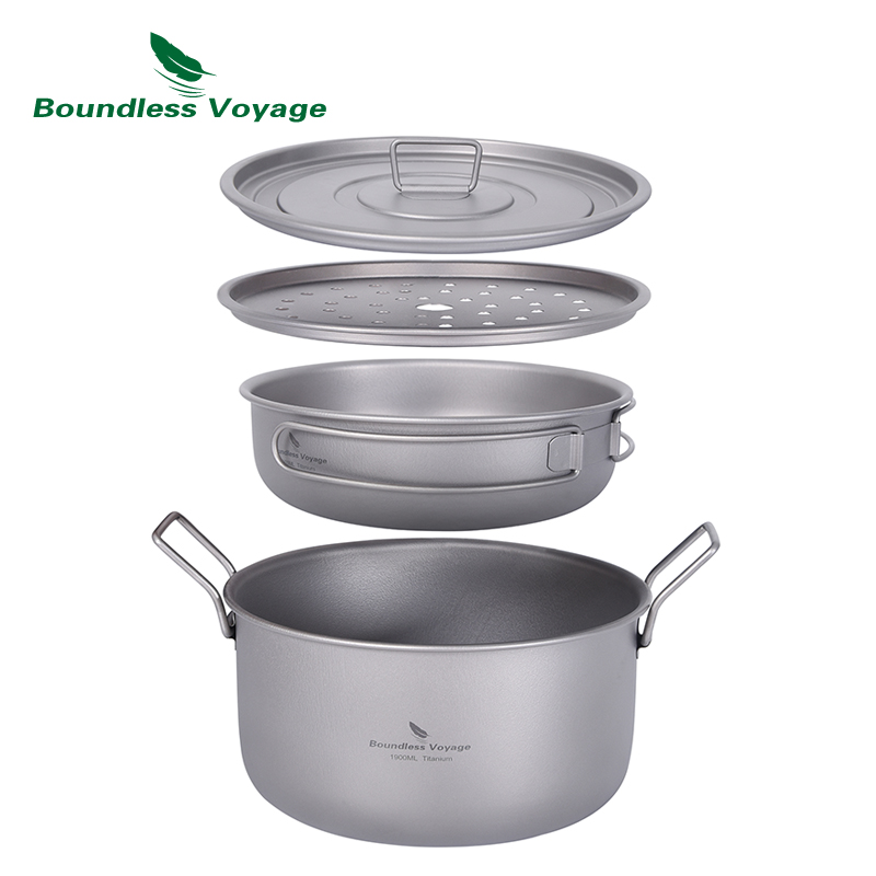 Camping Cooking Pot Set - 무한 항해 캠핑 요리 냄비 다기능