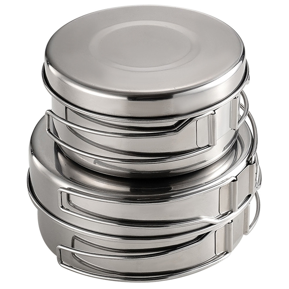 스테인리스 스틸 캠핑 조리기구 세트 1세트, 휴대용 경 - Camping Cooking Pot Set 리뷰 및 가격