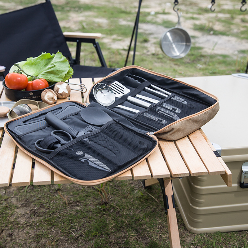 8pcs 캠핑 주방 조리기구 세트 휴대용 가방 야외 여 - Camping Cooking And Dining Set 리뷰 및 가격