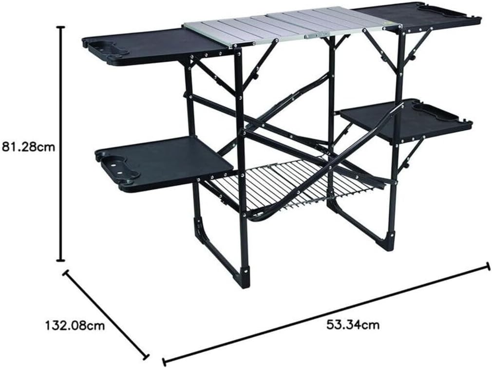 슬림형 접이식 휴대용 캠핑 키친 테이블, 내열 상판,  - Camping Cooking Portable 리뷰 및 가격