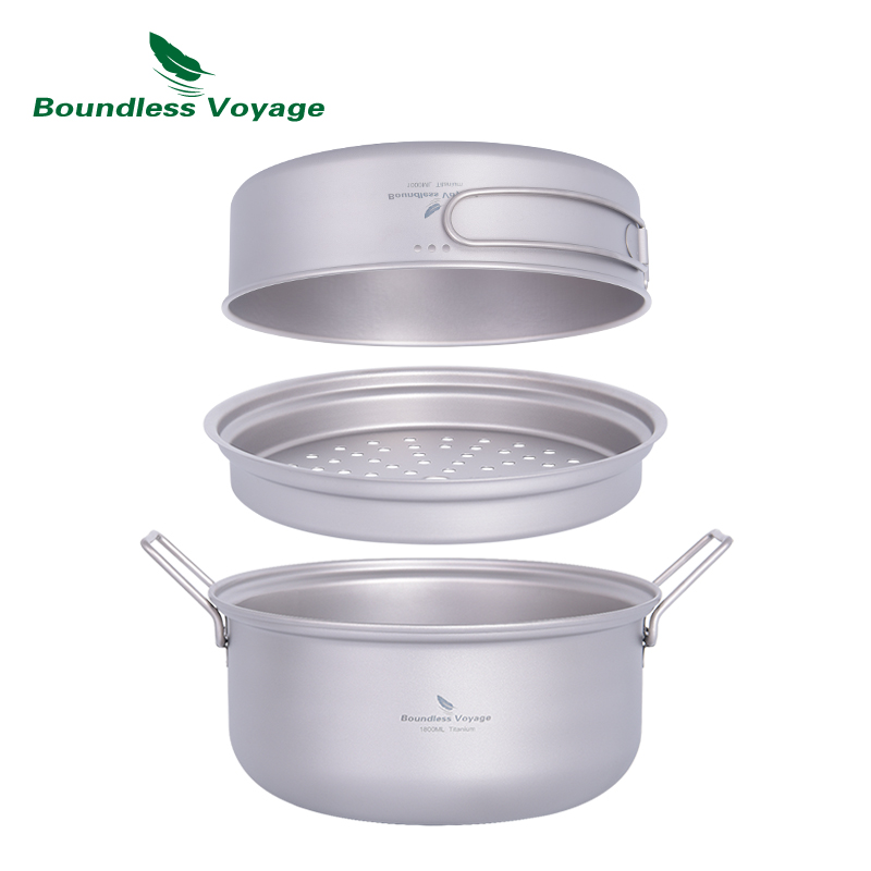 무한 항해 티타늄 스티머 스톡팟 프라이팬 세트 초경량  - Camping Cooking Pot Set 리뷰 및 가격