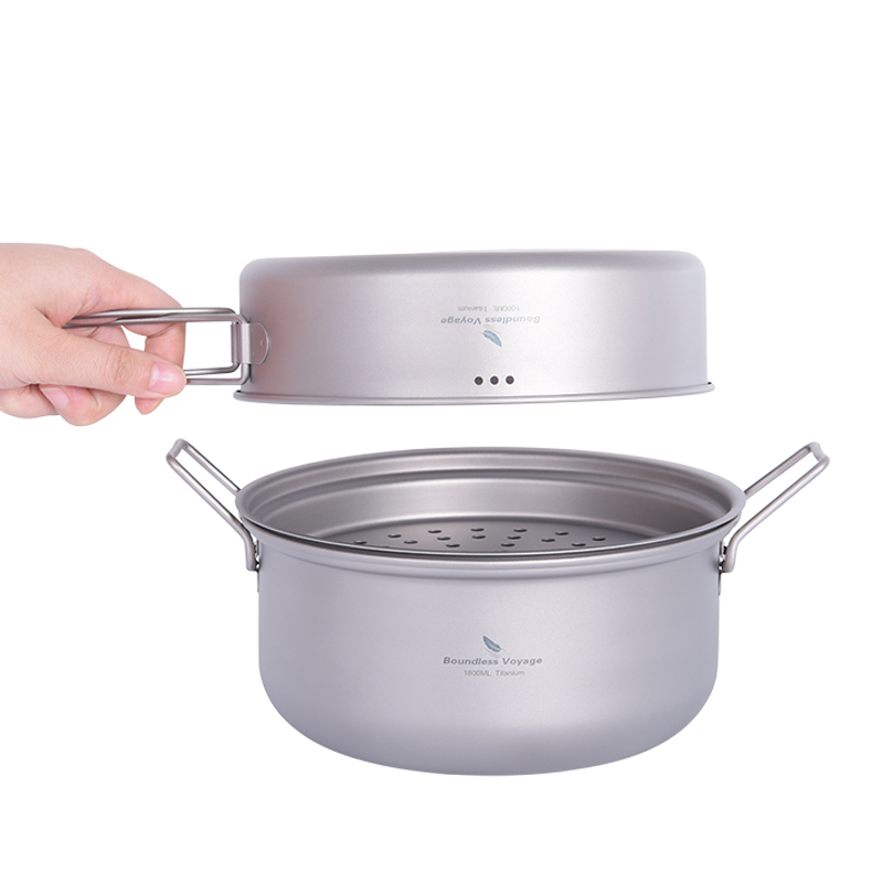 바운드리스 보이저 티타늄 스티머 아웃도어 캠핑 조리기구 - Camping Cooking Pot Set 리뷰 및 가격