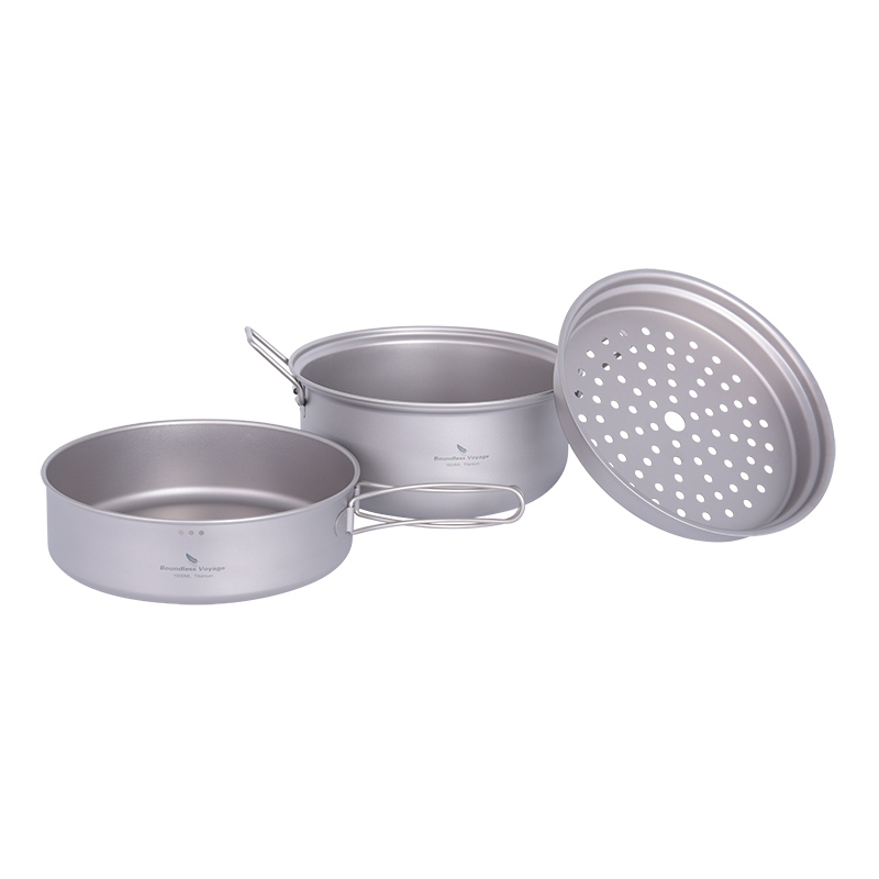 바운드리스 보이저 티타늄 스티머 아웃도어 캠핑 조리기구 - Camping Cooking Pot Set 리뷰 및 가격