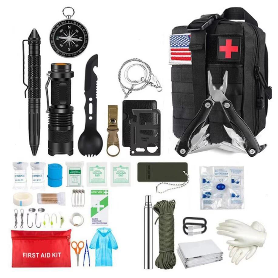 생존 응급 처치 키트 생존 풀 세트 Molle 야외 장 - Camping Cooking Set With Bag 리뷰 및 가격