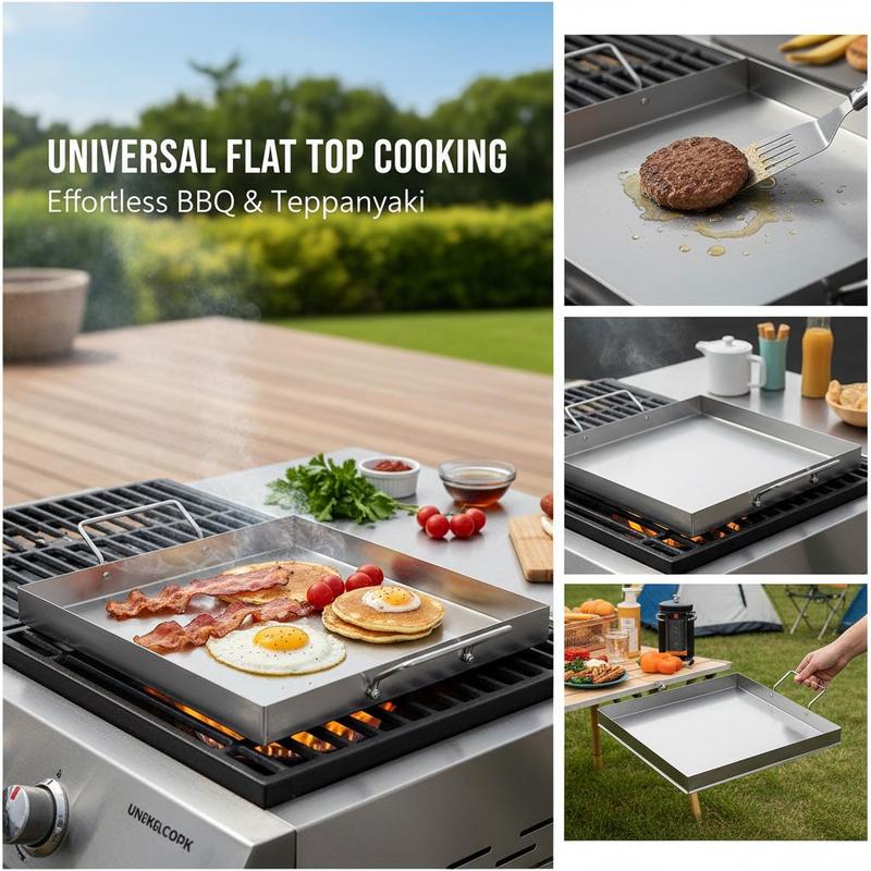 범용 플랫탑 그리들 18x16인치 캠핑, 테일게이팅 파 - Camping Cooking And Eating 리뷰 및 가격