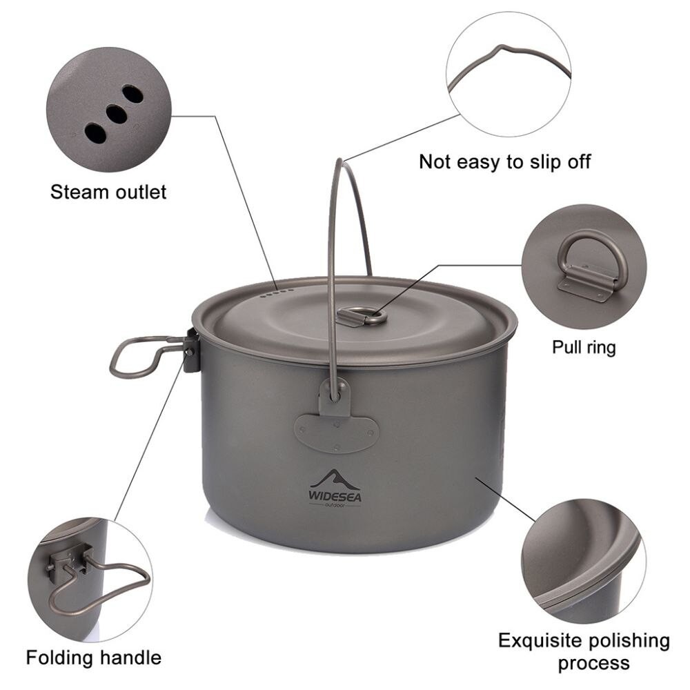 Widesea 캠핑 식기 티타늄 조리기구 세트, 관광  - Camping Cooking Tool Set 리뷰 및 가격