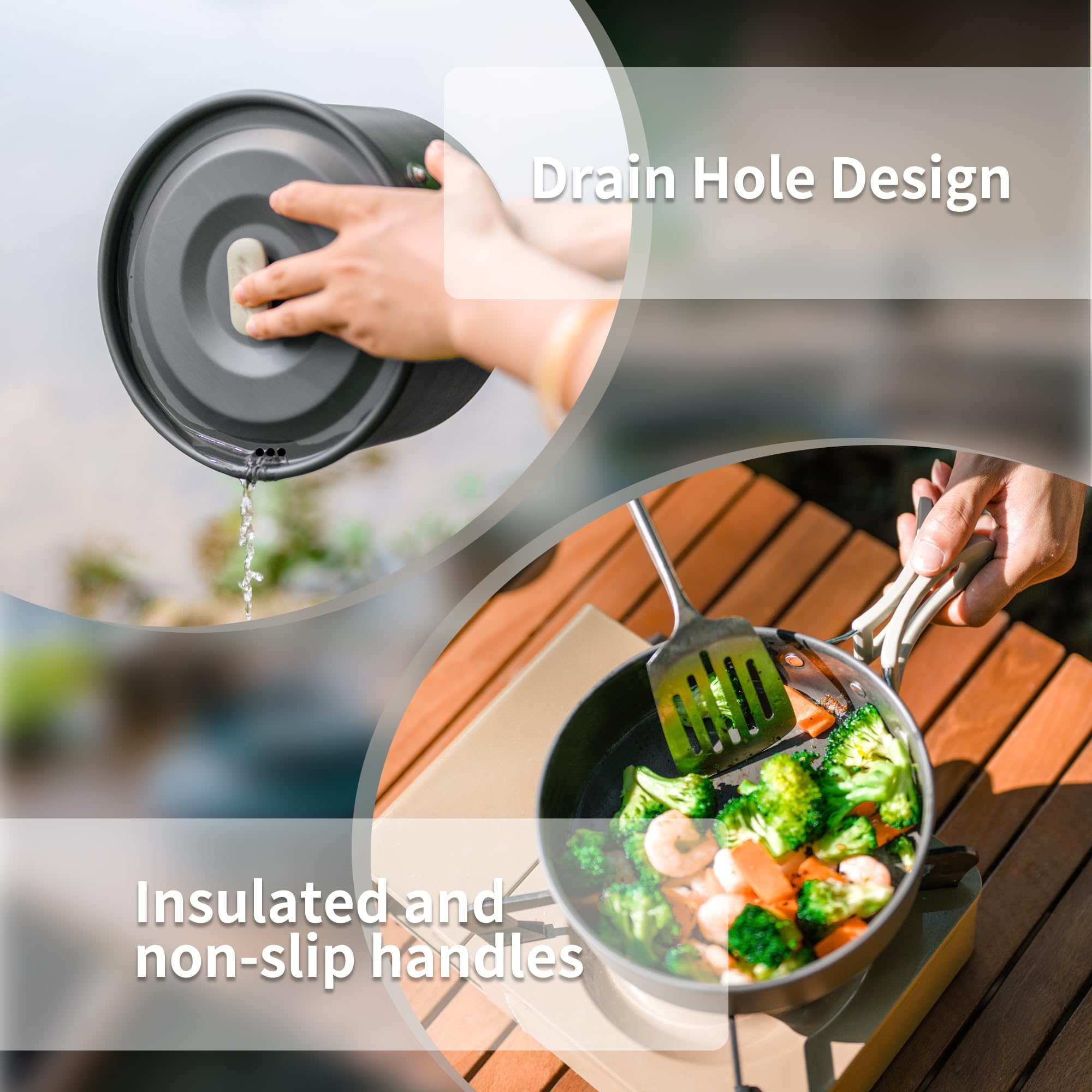 네이처하이크 캠핑 수프 냄비 뚜껑 포함 대형 야외 휴대 - Camping Cooking Set Large 리뷰 및 가격