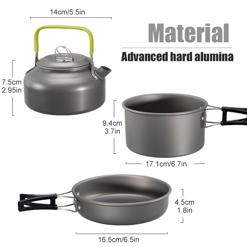 WESTTUNE 캠핑 조리기구 키트 알루미늄 야외 휴대 - Camping Cooking Pot Set 리뷰 및 가격