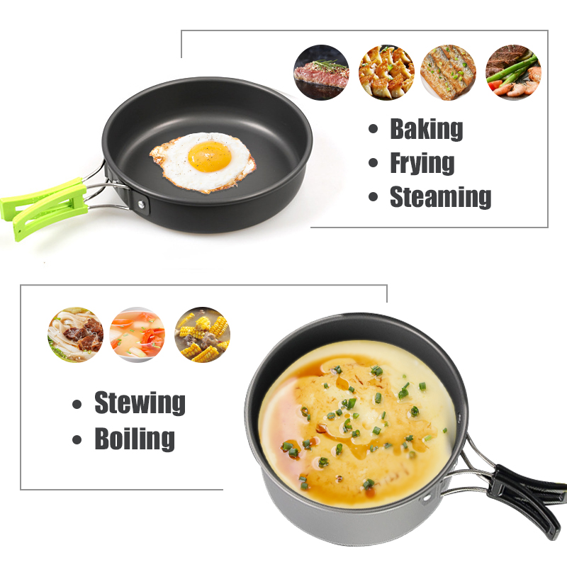 WESTTUNE 캠핑 조리기구 키트 알루미늄 야외 휴대 - Camping Cooking Pot Set 리뷰 및 가격