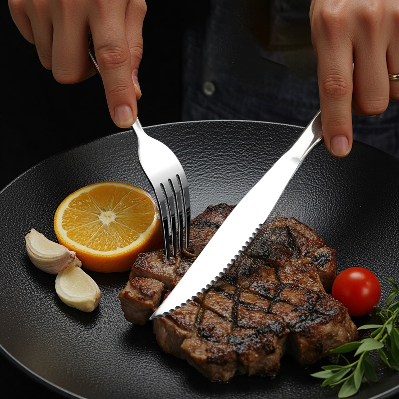 고급 스테인레스 스틸 여행용 식기 세트, 칼, 포크,  - Camping Cooking Cutlery Set 리뷰 및 가격