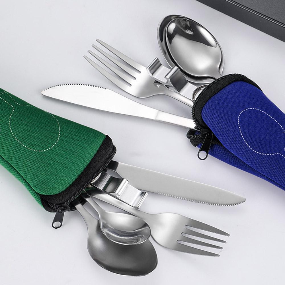 피크닉 세트 식기류 지퍼로 세척 가능한 여행용 수저 세 - Camping Outdoor Cooking Table 리뷰 및 가격
