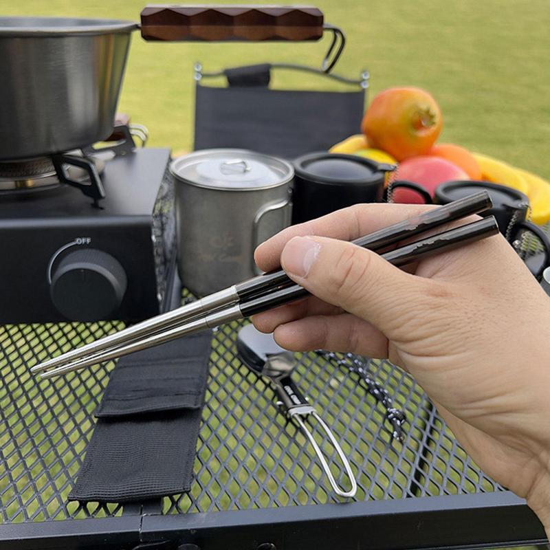 접이식 숟가락 젓가락 여행 캠핑 식사 세트 및 조리기구 - Camping Cooking Cutlery Set 리뷰 및 가격