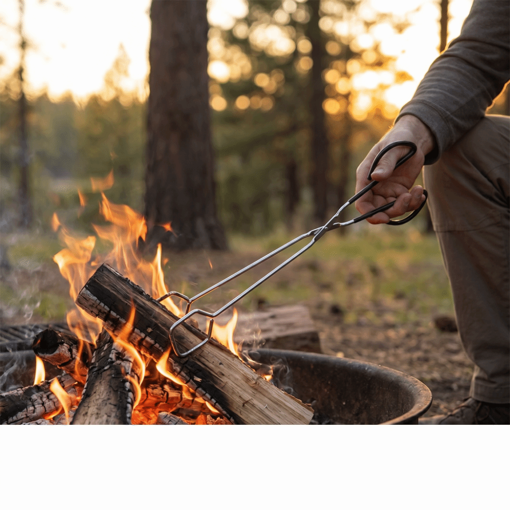 캠핑 도구 16인치 바베큐 집게 은색 톱니형 팁 음식  - Camping Cooking Tips 리뷰 및 가격