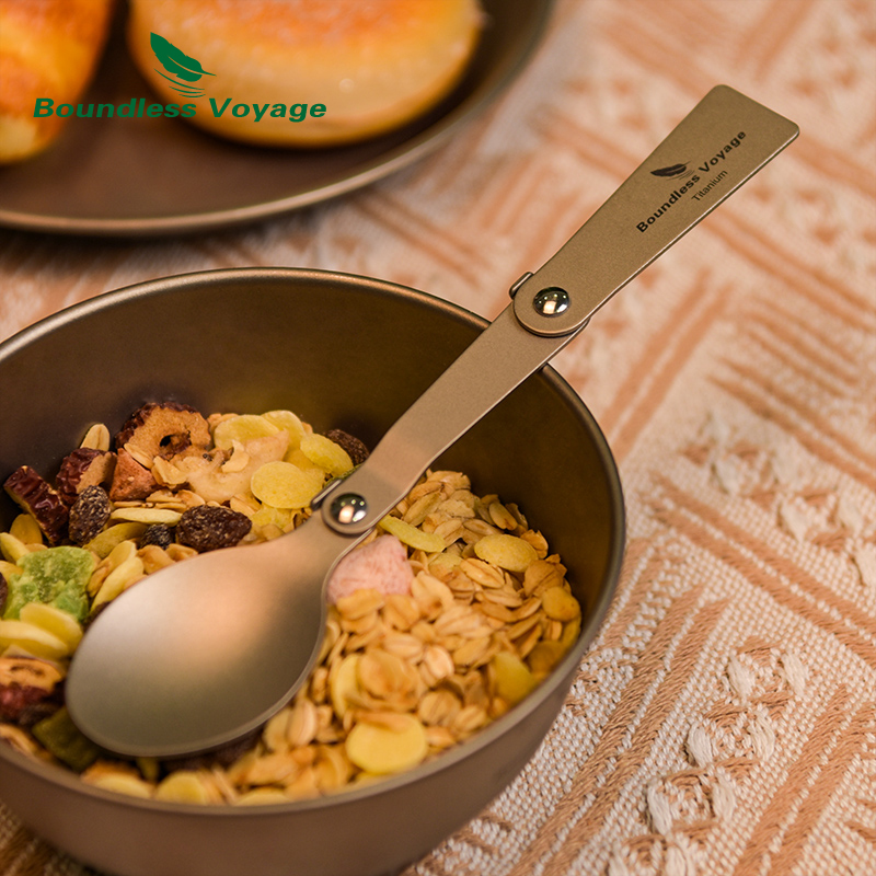 무한 항해 티타늄 캠핑 식기 접이식 스푼 스포크 포크  - Camping Cooking Cutlery Set 리뷰 및 가격