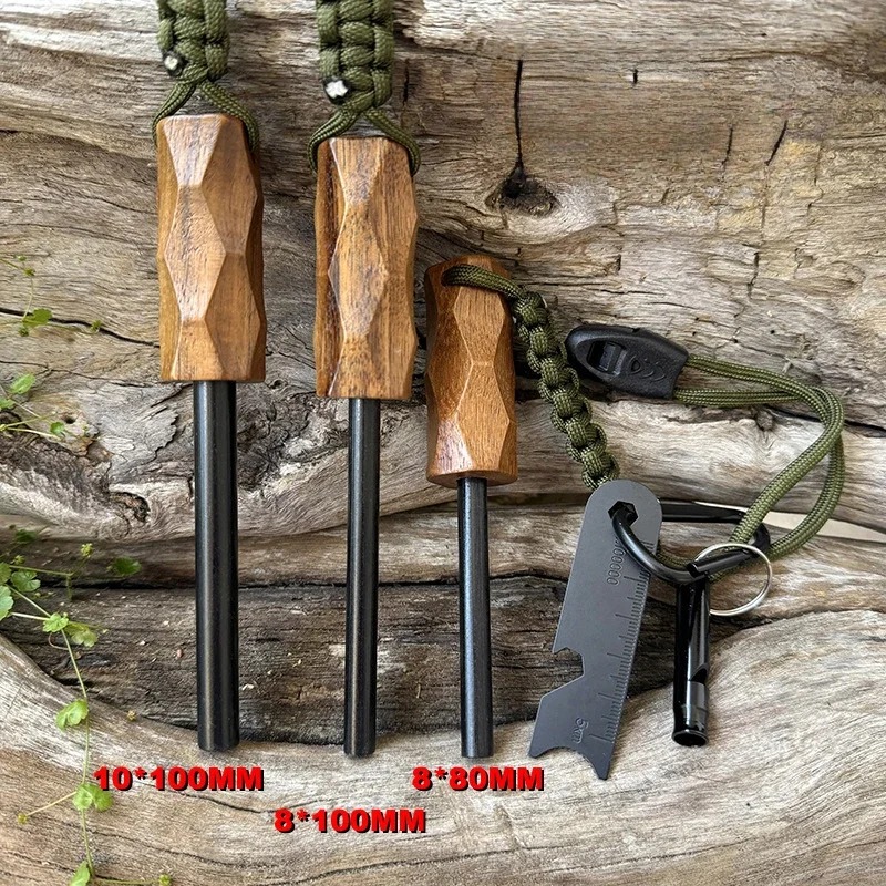 새로운 야외용 플린트 파이어 스타터, 나무 손잡이 점화 - Camping Cooking Fire 리뷰 및 가격