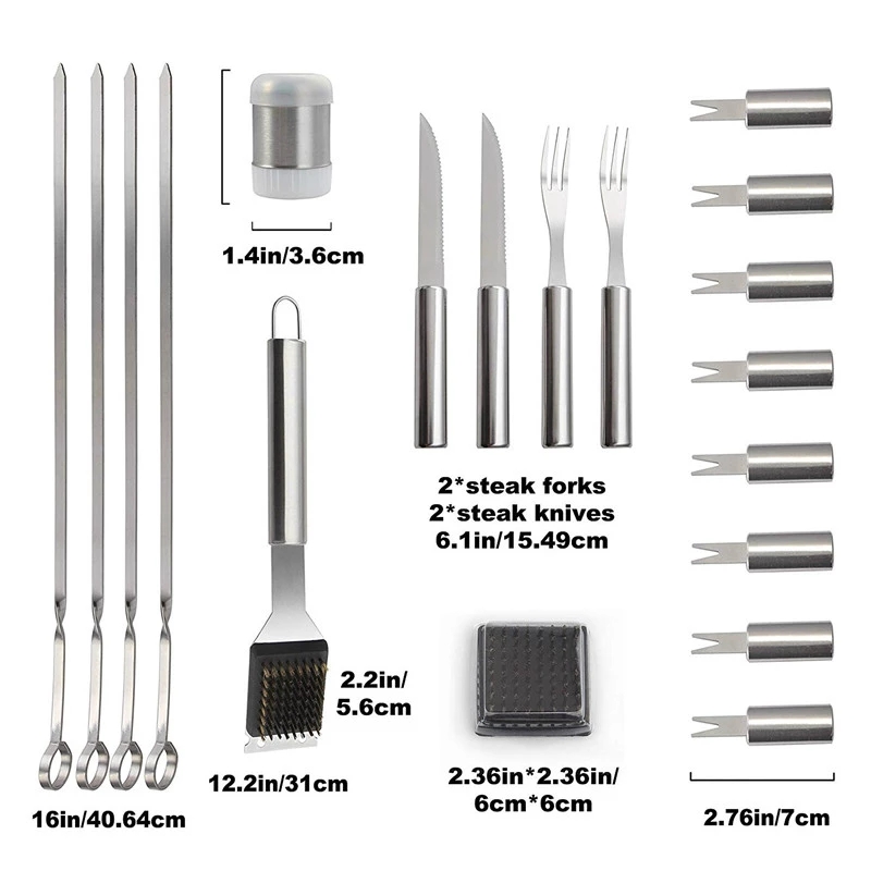 바베큐 도구 세트, 바베큐 그릴 기구, 주걱 포크 집게 - Camping Cooking And Dining Set 리뷰 및 가격