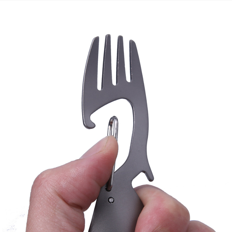 다기능 티타늄 합금 포크 스푼, 초경량 야외 캠핑 카라 - Camping Cooking Cutlery Set 리뷰 및 가격