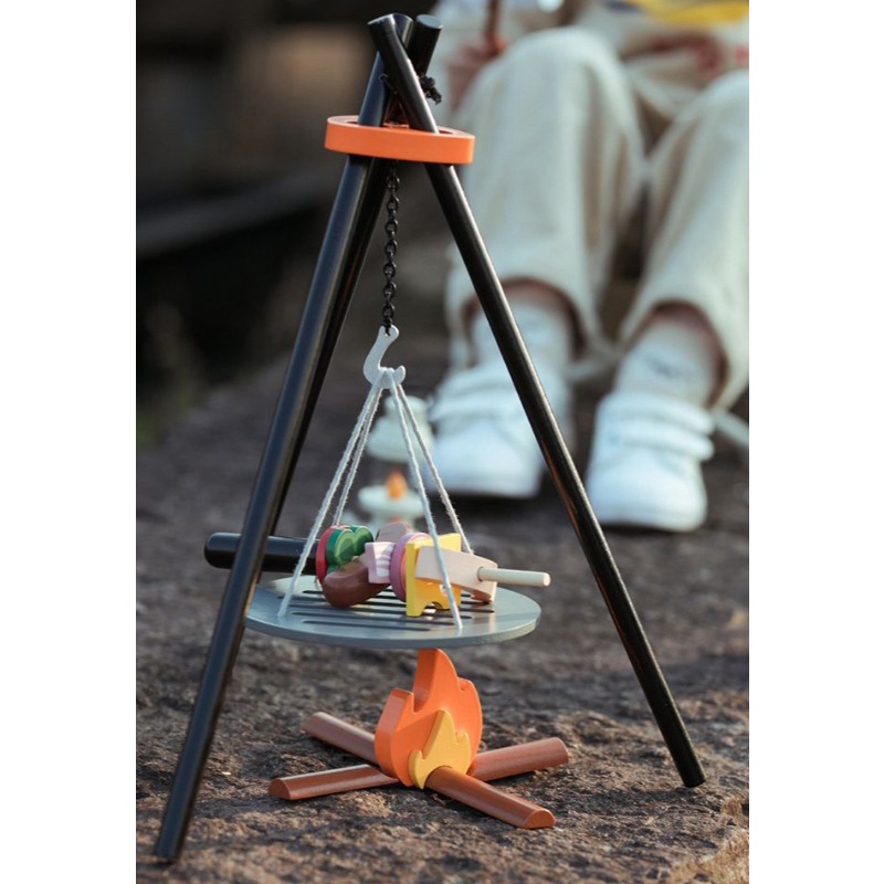 나무 캠핑 놀이 세트 어린이 야외 피크닉 바베큐 장난감 - Camping Cooking With Kids 리뷰 및 가격