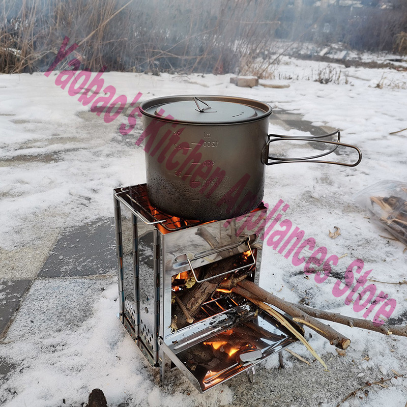 목재 난로 야외 캠핑 장비 분해 가능 휴대용 피크닉 스 - Camping Cooking Portable 리뷰 및 가격