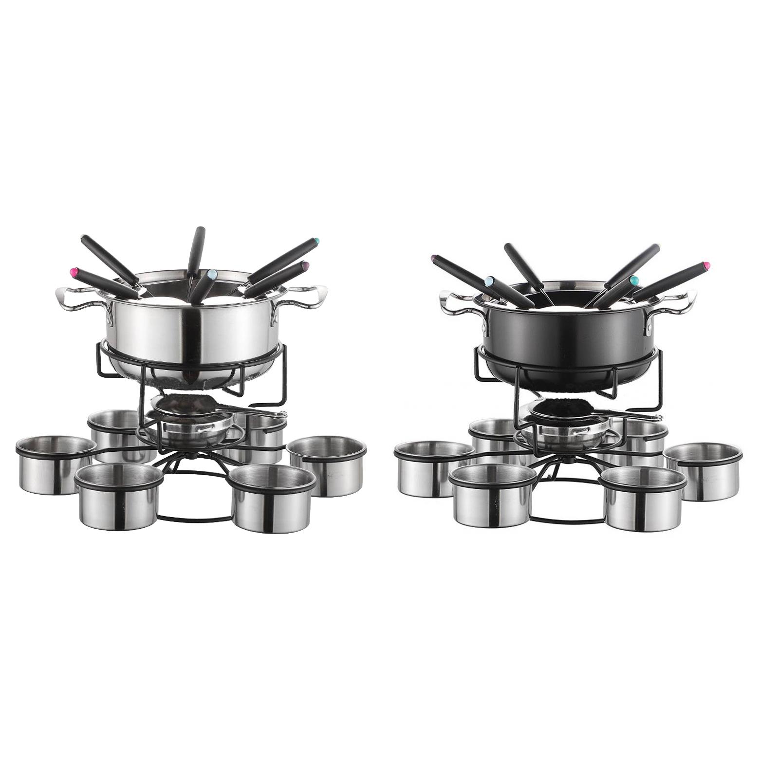 퐁듀 냄비 세트 요리 스토브 두꺼운 다기능 안정적인 멜 - Camping Cooking Pot Set 리뷰 및 가격