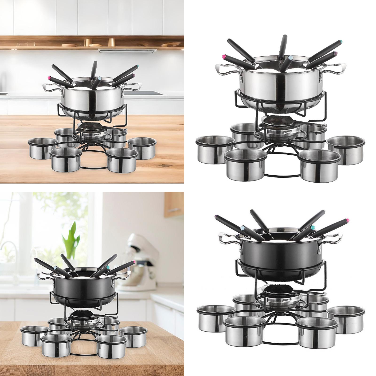 퐁듀 냄비 세트 요리 스토브 두꺼운 다기능 안정적인 멜 - Camping Cooking Pot Set 리뷰 및 가격