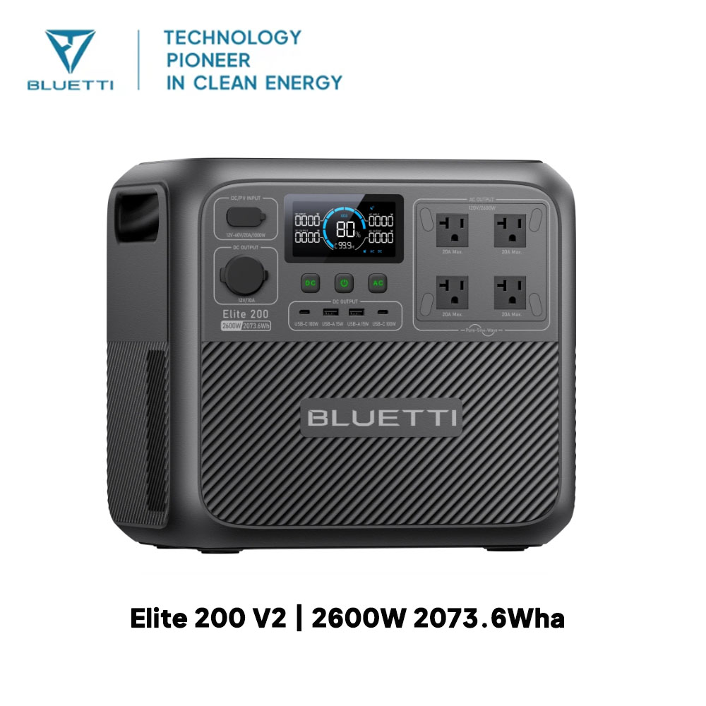 【리뉴얼】BLUETTI Elite 200 V2 휴대용  - Solar Oven Camp 리뷰 및 가격