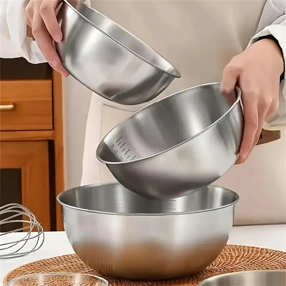 1-3 스테인리스 스틸 볼 세트(저울 포함) - 요리, - Camping Cooking Tool Set 리뷰 및 가격