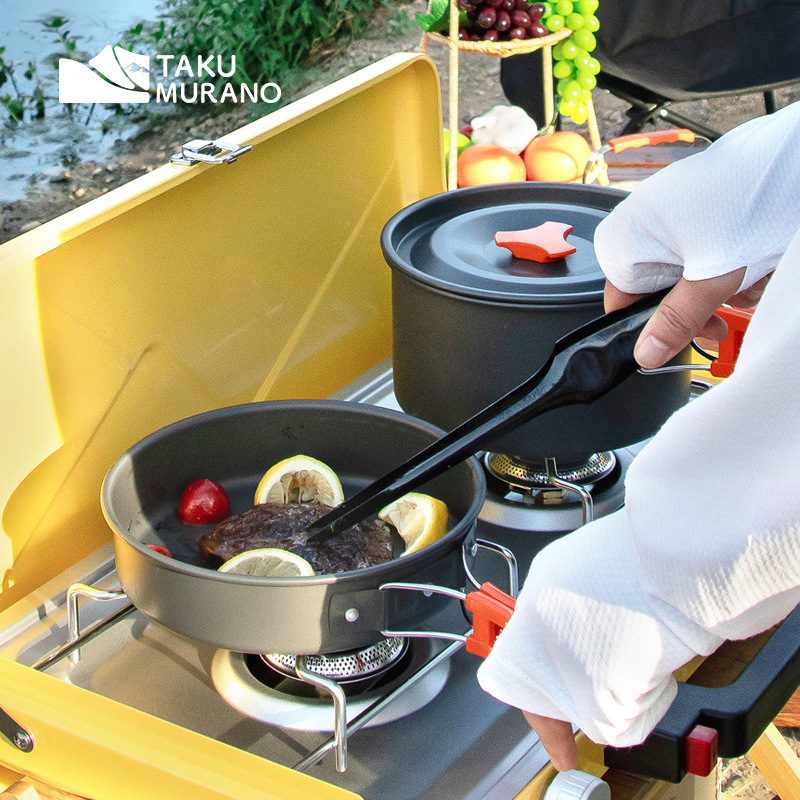 캠핑 조리기구 세트 야외 요리 초경량 알루미늄 냄비 주 - Camping Cooking Pot Set 리뷰 및 가격