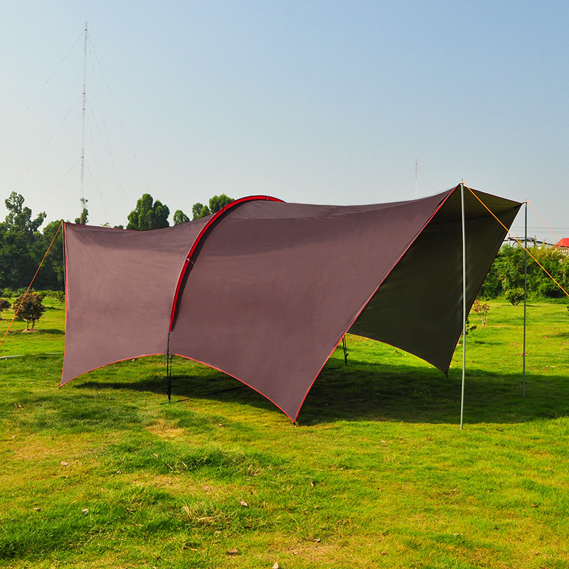 은색 코팅으로 햇빛을 차단하는 대형 다인용 차양막, 캠 - Camping Cooking Awning 리뷰 및 가격