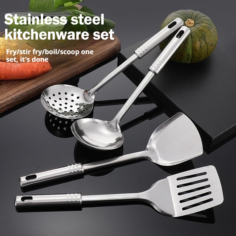 5개 세트 스테인리스 스틸 실용적인 주방 도구 세트 요 - Camping Cooking Tool Set 리뷰 및 가격