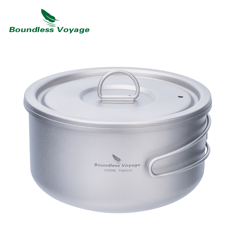 Boundless Voyage 티타늄 캠핑 냄비, 뚜껑 - Camping Cooking Pot Set 리뷰 및 가격