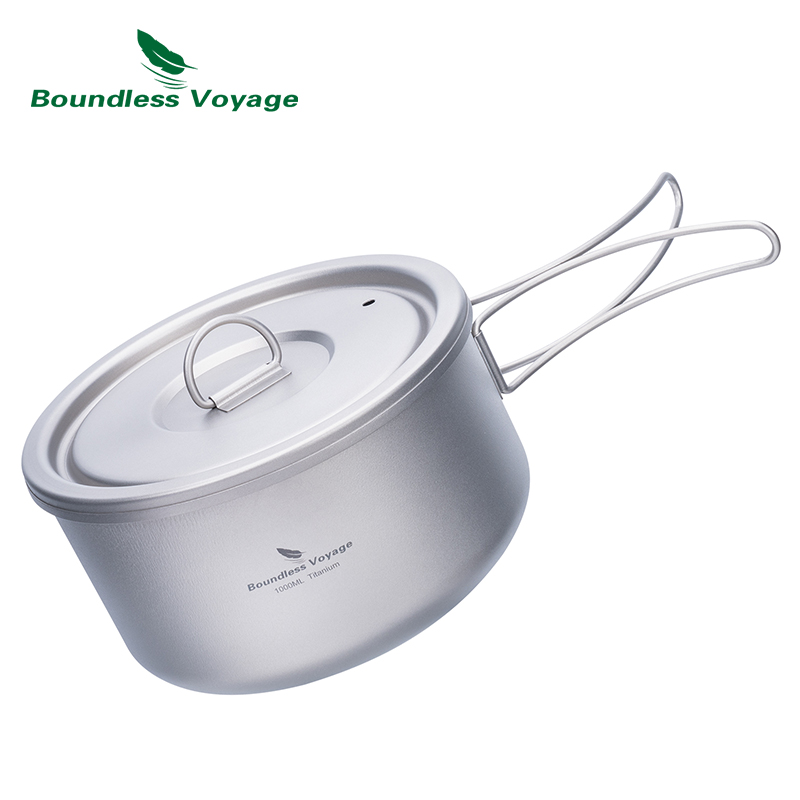 Boundless Voyage 티타늄 캠핑 냄비, 뚜껑 - Camping Cooking Pot Set 리뷰 및 가격