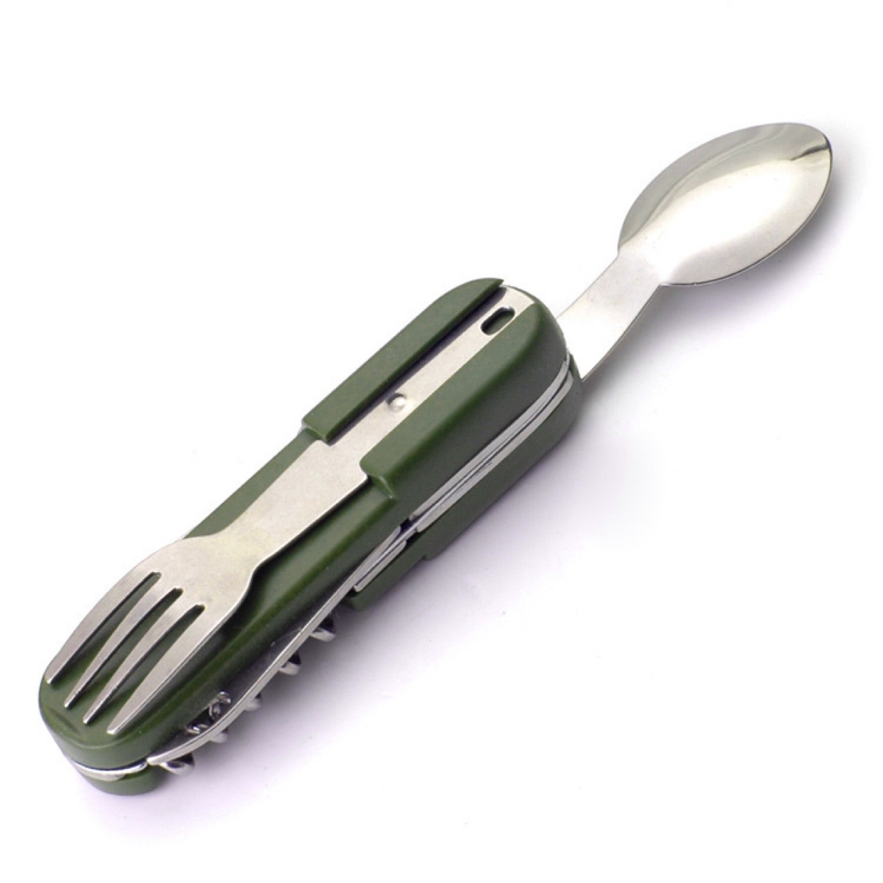 스테인리스 스틸 7-in-1 캠핑 식기 세트 접이식 다 - Camping Cooking Cutlery Set 리뷰 및 가격