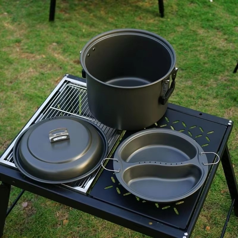 캠핑 조리기구 알루미늄 캠핑 조리 세트 캠프 키친 대형 - Camping Cooking Set Large 리뷰 및 가격