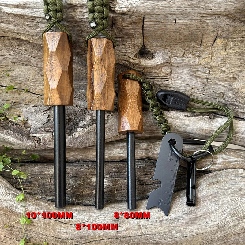 새로운 야외용 플린트 파이어 스타터, 나무 손잡이 점화 - Camping Cooking Fire 리뷰 및 가격