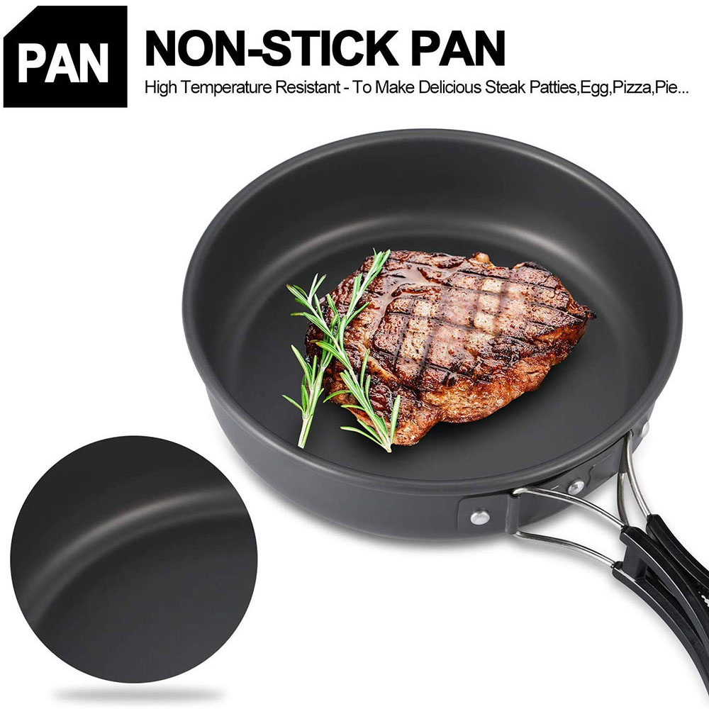 알루미늄 합금 소재로 제작된 야외 캠핑 조리기구 세트, - Camping Cooking Pot Set 리뷰 및 가격